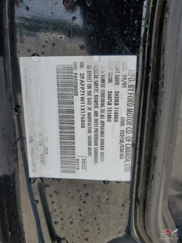 2FAFP71W11X176808 2001 FORD CROWN VIC photo no. 12