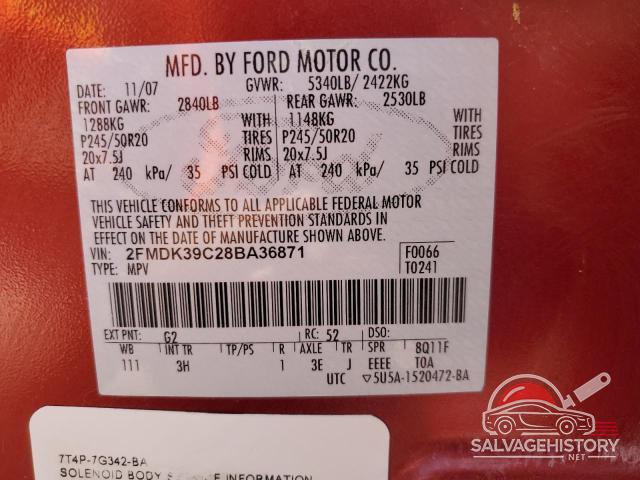 2FMDK39C28BA36871 2008 FORD EDGE photo no. 13