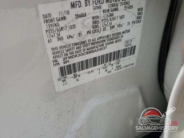 2FMDK3GC8BBA53037 2011 FORD EDGE photo no. 13