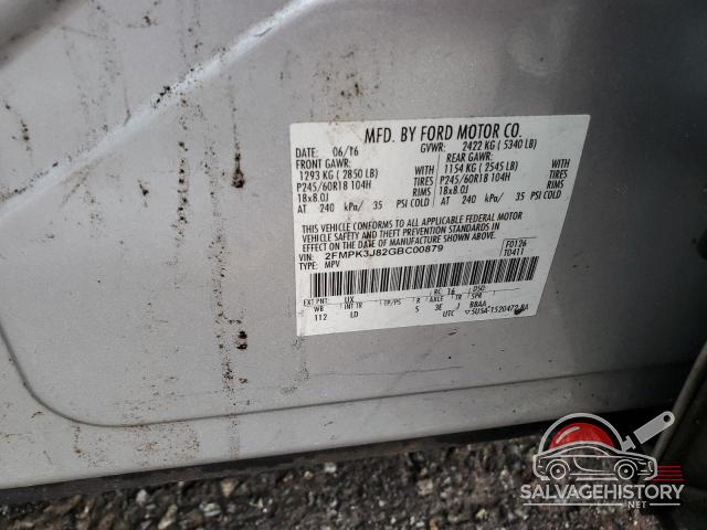 2FMPK3J82GBC00879 2016 FORD EDGE photo no. 13