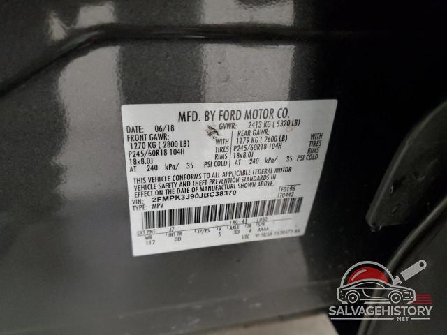 2FMPK3J90JBC38370 2018 FORD EDGE photo no. 13