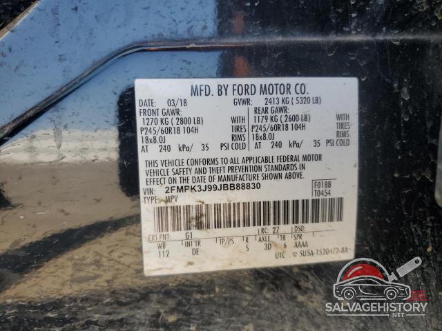 2FMPK3J99JBB88830 2018 FORD EDGE photo no. 13