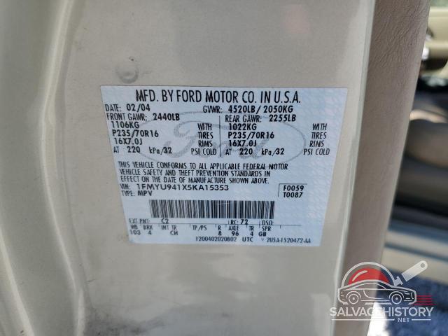 1FMYU941X5KA15353 2005 FORD ESCAPE photo no. 12