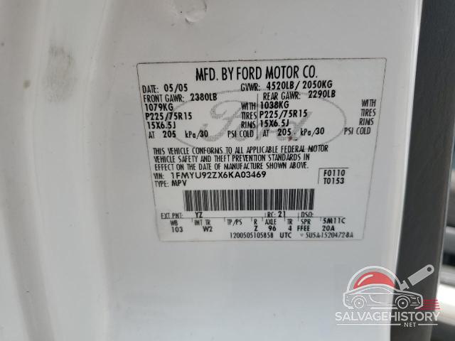 1FMYU92ZX6KA03469 2006 FORD ESCAPE photo no. 12
