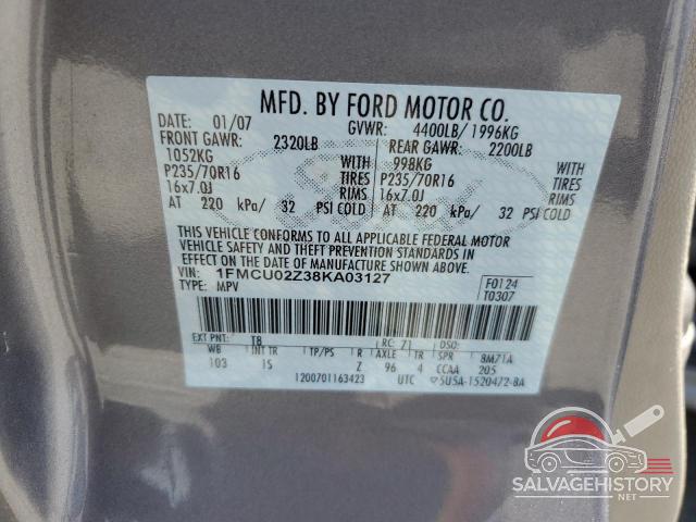 1FMCU02Z38KA03127 2008 FORD ESCAPE photo no. 13