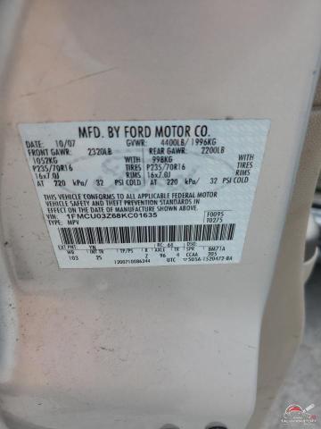 1FMCU03Z68KC01635 2008 FORD ESCAPE photo no. 13
