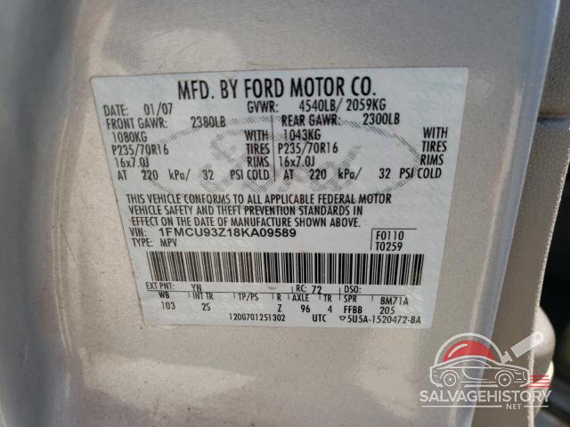 1FMCU93Z18KA09589 2008 FORD ESCAPE photo no. 13