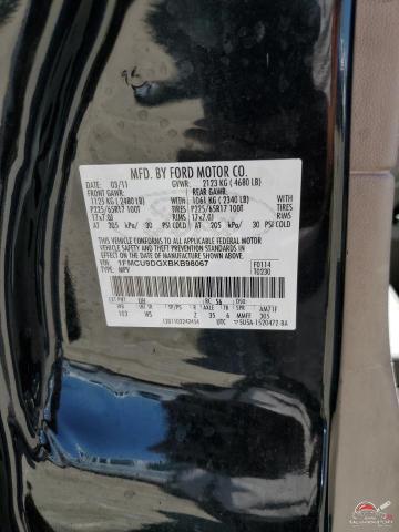 1FMCU9DGXBKB98067 2011 FORD ESCAPE photo no. 13