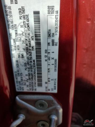 1FMCU0GX3DUC85646 2013 FORD ESCAPE photo no. 13
