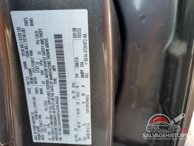 1FMCU0GX8DUD63922 2013 FORD ESCAPE photo no. 13