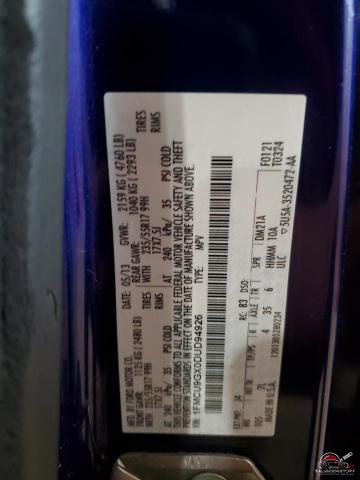 1FMCU9GX0DUD94926 2013 FORD ESCAPE photo no. 13