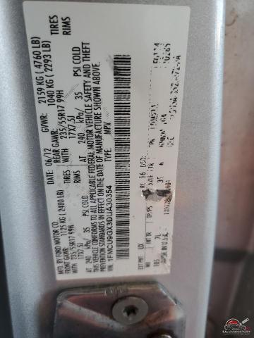 1FMCU9GX3DUA30354 2013 FORD ESCAPE photo no. 12