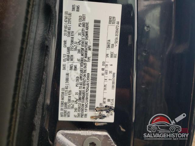 1FMCU9HX7DUA13569 2013 FORD ESCAPE photo no. 12