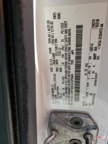 1FMCU0F7XEUC27665 2014 FORD ESCAPE photo no. 13