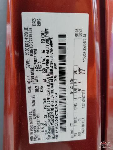 1FMCU0GX7EUA58073 2014 FORD ESCAPE photo no. 13