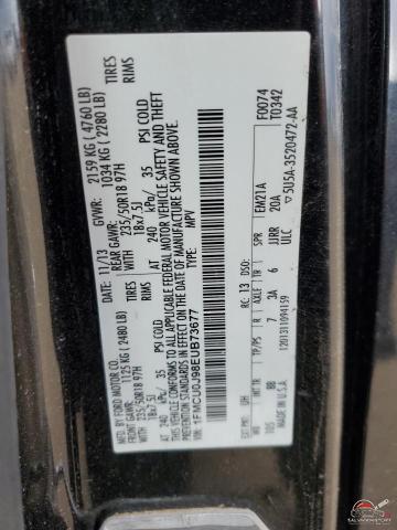 1FMCU0J98EUB73677 2014 FORD ESCAPE photo no. 12