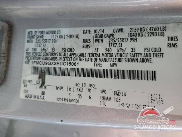 1FMCU9GX2EUC15061 2014 FORD ESCAPE photo no. 13