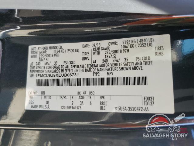 1FMCU9J9XEUB06731 2014 FORD ESCAPE photo no. 13