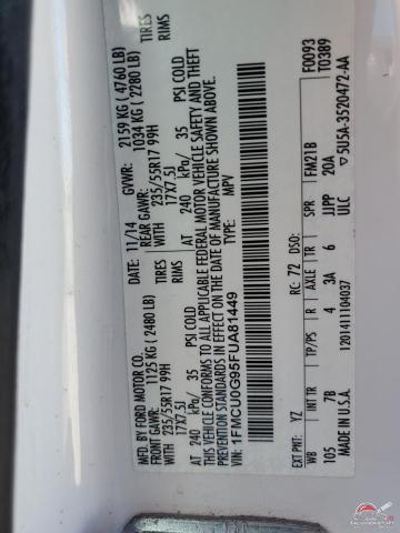 1FMCU0G95FUA81449 2015 FORD ESCAPE photo no. 13