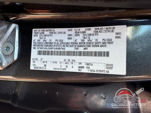 1FMCU0JX6FUA99742 2015 FORD ESCAPE photo no. 10