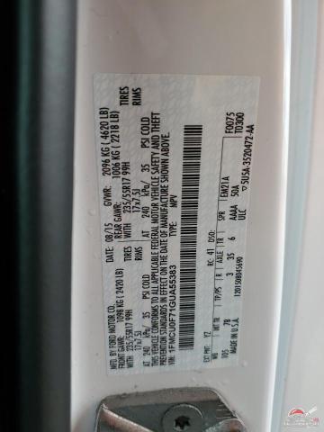 1FMCU0F71GUA55383 2016 FORD ESCAPE photo no. 12