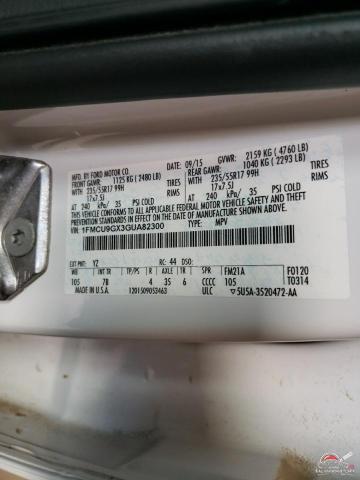 1FMCU9GX3GUA82300 2016 FORD ESCAPE photo no. 13