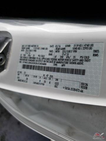 1FMCU9GX5GUC65486 2016 FORD ESCAPE photo no. 13