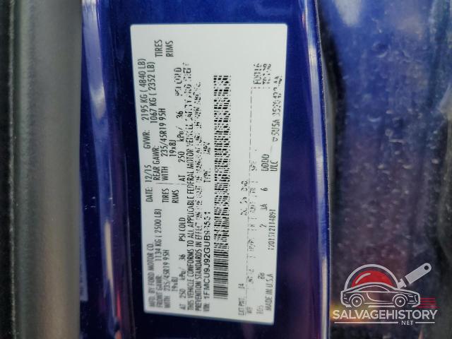 1FMCU9J92GUB98551 2016 FORD ESCAPE photo no. 12