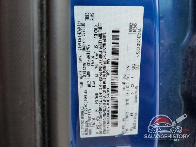 1FMCU9GD2HUB59701 2017 FORD ESCAPE photo no. 13