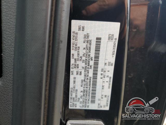 1FMCU9GD3HUB08062 2017 FORD ESCAPE photo no. 13
