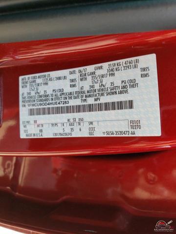 1FMCU9GD4HUE47283 2017 FORD ESCAPE photo no. 13