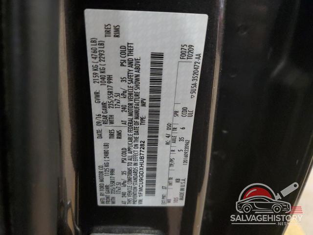 1FMCU9GDXHUB77282 2017 FORD ESCAPE photo no. 12