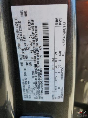 1FMCU0GD5JUC19925 2018 FORD ESCAPE photo no. 13