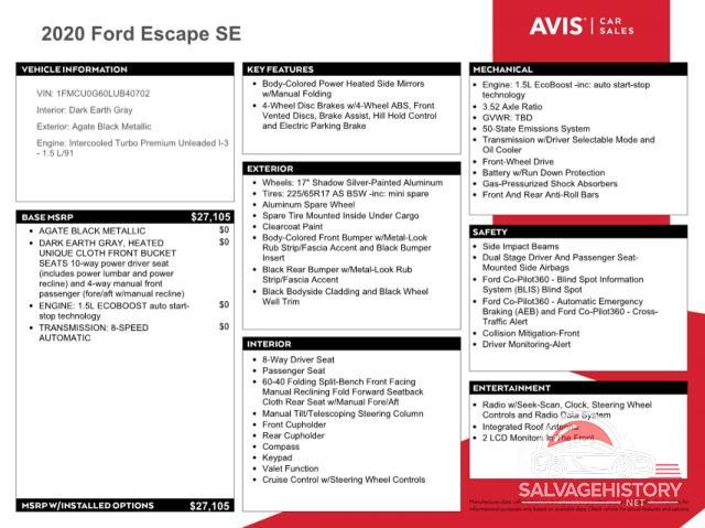 1FMCU0G60LUB40702 2020 FORD ESCAPE photo no. 13