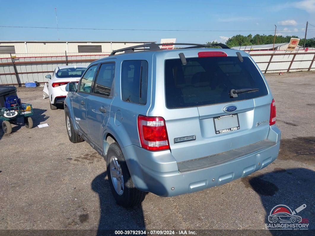 1FMCU59H78KB15701 2008 FORD ESCAPE HYBRID photo no. 3