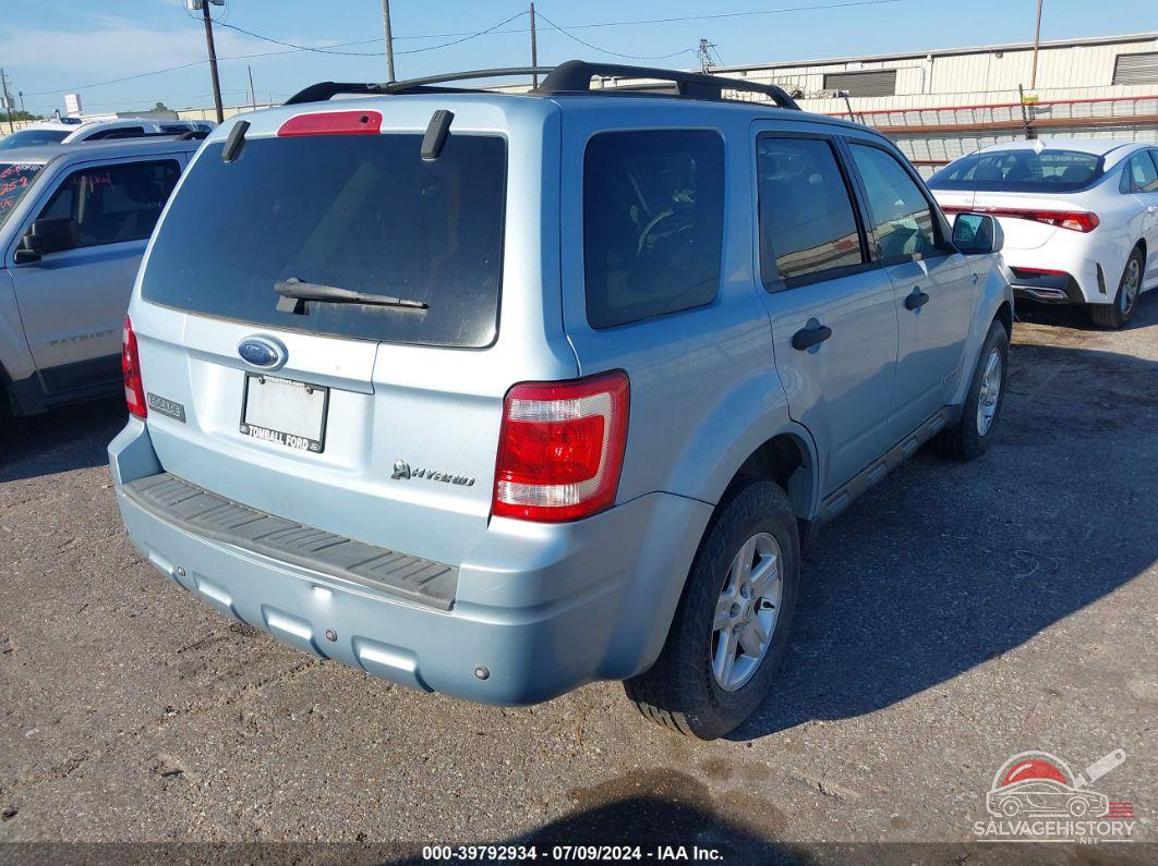 1FMCU59H78KB15701 2008 FORD ESCAPE HYBRID photo no. 4