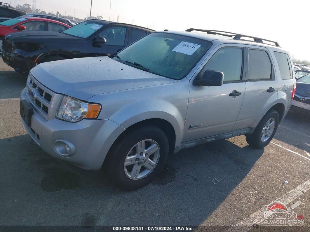 1FMCU49389KA79548 2009 FORD ESCAPE HYBRID photo no. 2