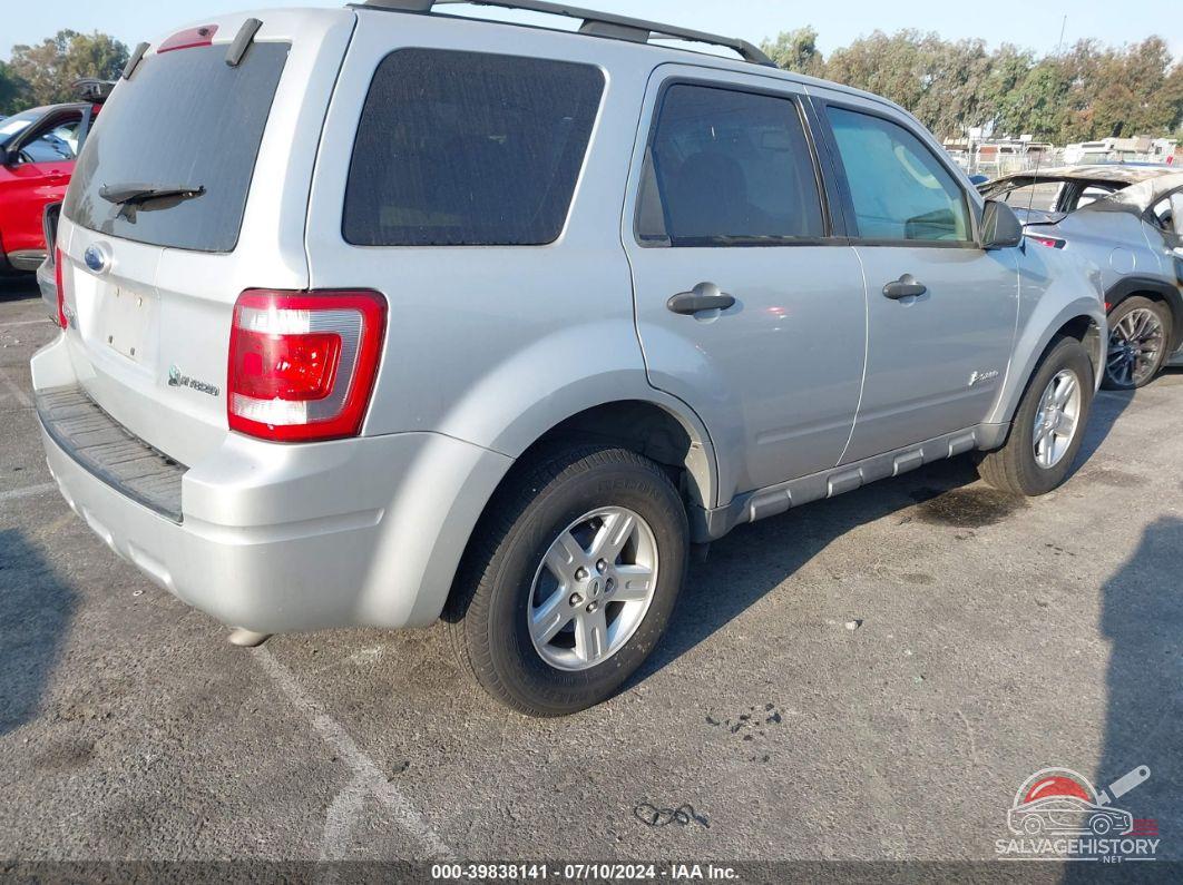 1FMCU49389KA79548 2009 FORD ESCAPE HYBRID photo no. 4