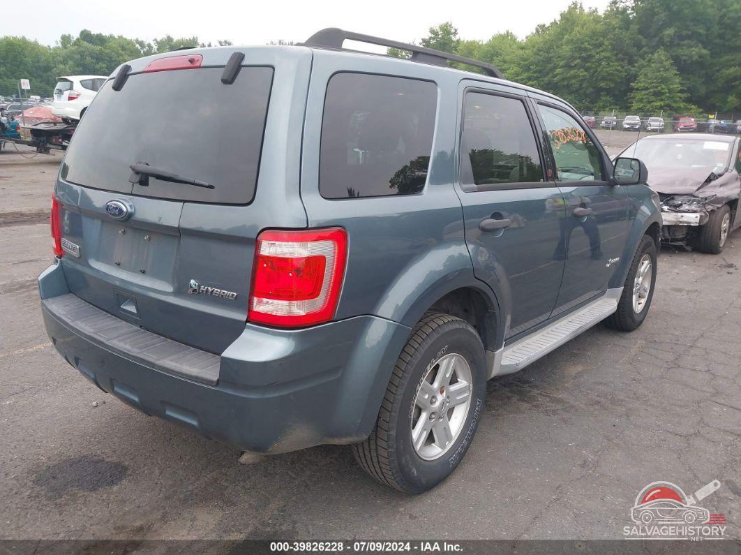 1FMCU4K31AKC48291 2010 FORD ESCAPE HYBRID photo no. 4