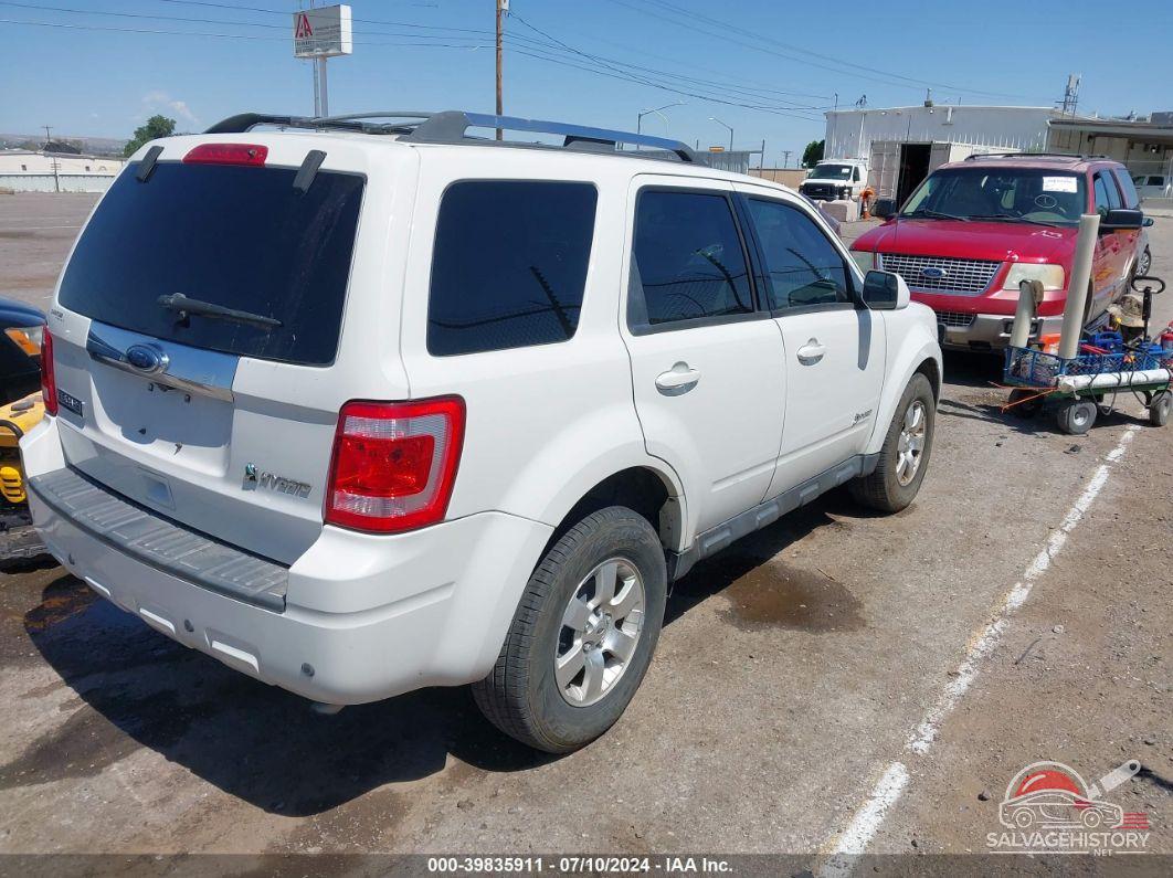 1FMCU4K35AKC48908 2010 FORD ESCAPE HYBRID photo no. 4
