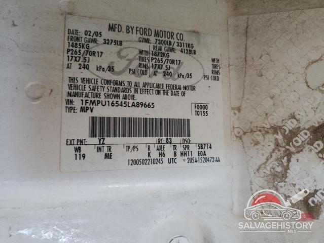 1FMPU16545LA89665 2005 FORD EXPEDITION photo no. 13