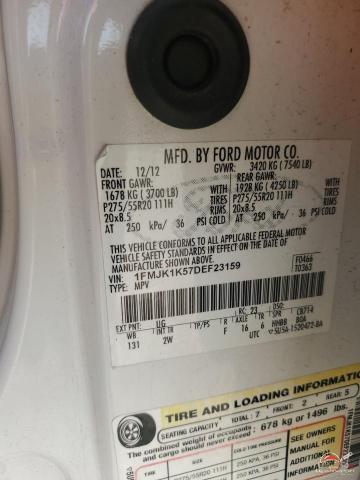 1FMJK1K57DEF23159 2013 FORD EXPEDITION photo no. 13