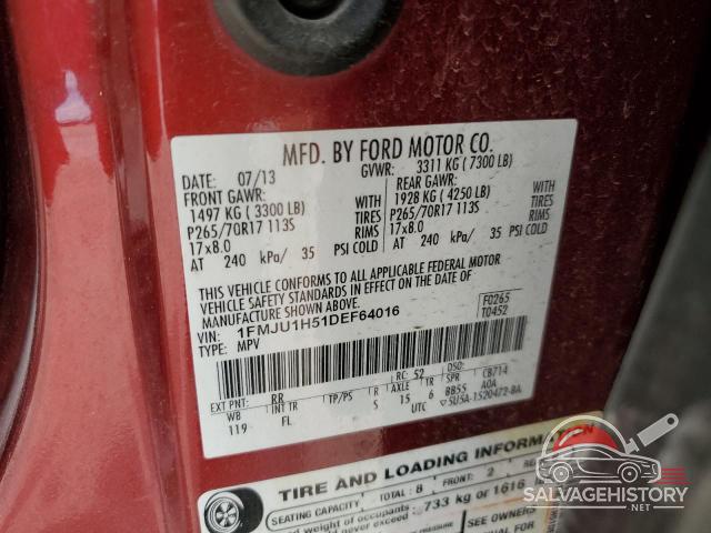 1FMJU1H51DEF64016 2013 FORD EXPEDITION photo no. 13