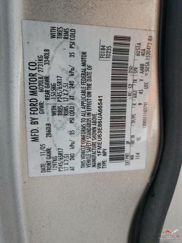 1FMEU63E86UA66541 2006 FORD EXPLORER photo no. 13