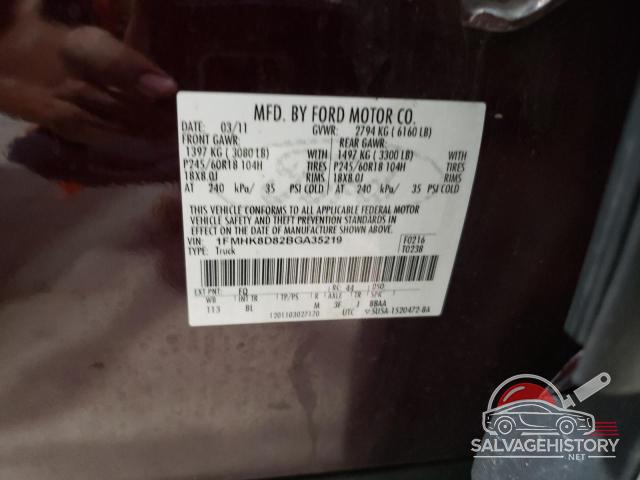 1FMHK8D82BGA35219 2011 FORD EXPLORER photo no. 13