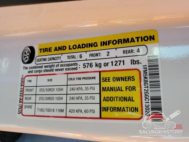 1FM5K8GT2GGC13026 2016 FORD EXPLORER photo no. 13