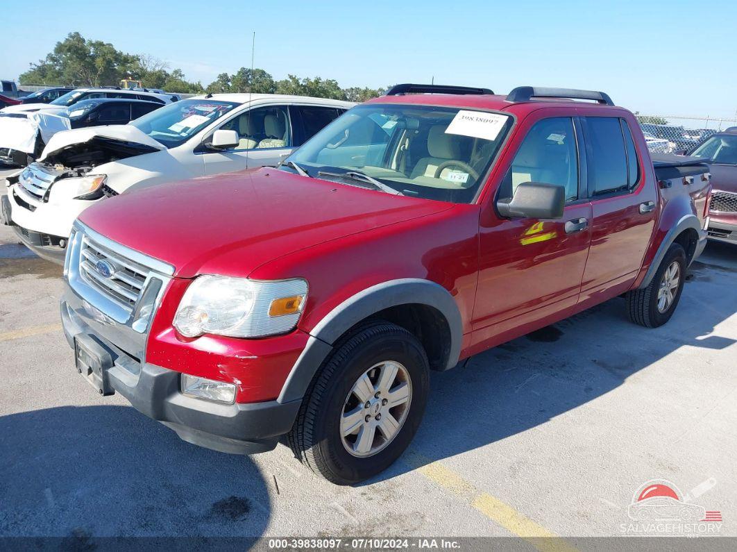 1FMEU3BE1AUA08182 2010 FORD EXPLORER SPORT TRAC photo no. 2