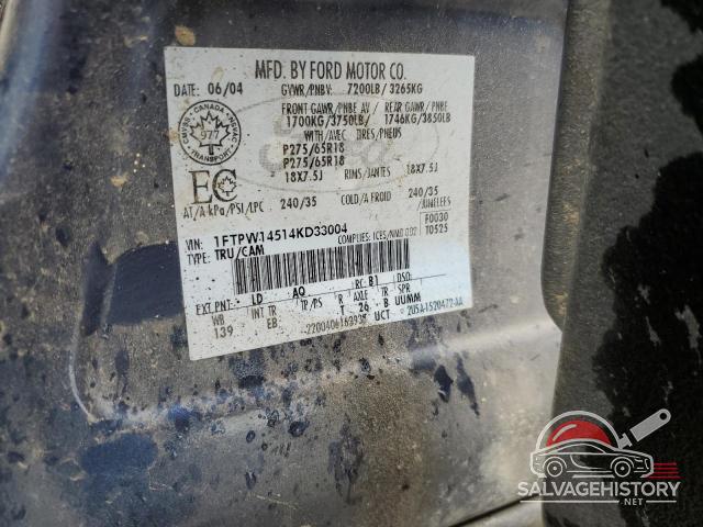 1FTPW14514KD33004 2004 FORD F-150 photo no. 12