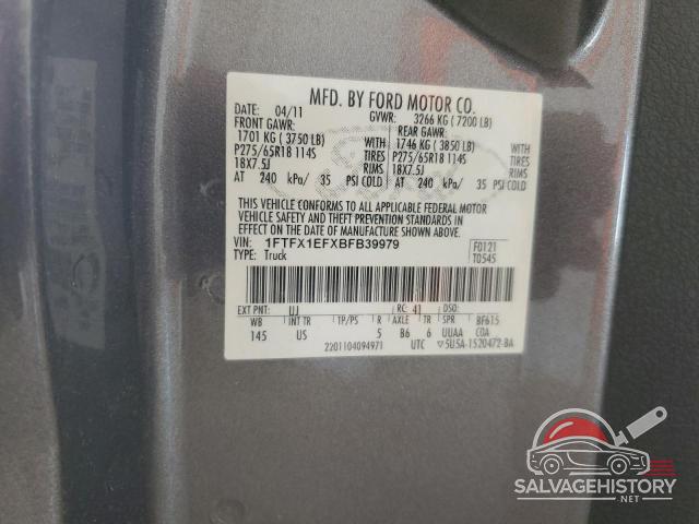 1FTFX1EFXBFB39979 2011 FORD F-150 photo no. 13