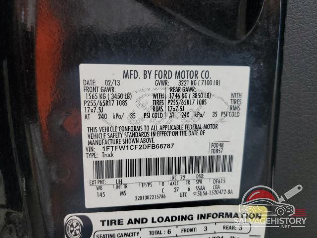 1FTFW1CF2DFB68787 2013 FORD F-150 photo no. 12